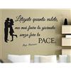 QIAOYUE Frase italiana per adesivi murali - litigate quanto volete ma mai linine la giornata -Home Decor Soggiorno camera da letto adesivi45x75cm