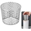 Generisch Grondaie in acciaio inox, protezione per grondaie, protezione dalle foglie, protezione dalle foglie, grondaie, per scarico del tetto piano, per scarichi, grondaie, filtro per l'acqua piovana (125 mm)