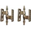 AERREGI SET CERNIERE ALI ZANCATE IN BRONZO | MOBILI ANTICHI - D/ 65X55MM CP20 (2, BRONZO)