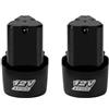 HGTYBCAR Batteria ricaricabile agli ioni di litio da 12 V e 1500 mAh, compatibile con avvitatore elettrico, trapano elettrico, mini smerigliatrice angolare.(2pcs 12V battery)