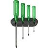 PB SWISS TOOLS PB Swiss Tools - Set di viti classici con rack da parete per viti Pozidriv, misura 0-3
