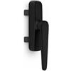 inferramenta Maniglia Cremonese Modello Ribassata Per Finestre In Alluminio | H 40 mm | Apertura Reversibile | Design Moderno E Sicurezza Rinforzata (Nera)