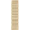 DecoMeister Porte a Lamelle in Legno 394x1700 mm Confezione da 1 - Porta Lamella Pino Massiccio - Anta per Armadio a Persiana Aperta - Frontali Mobili e Antine per Guardaroba - Legno Naturale Grezzo