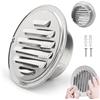 Generic Griglia Di Ventilazione In Acciaio Inox 304 Griglia Aerazione Tonda Con Rete Fine Griglia Di Scarico Rotonda Per Cucina Bagno Garage Caravan(90 mm/3.6 in)