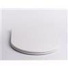GT-LUX Sedile WC Copriwater Universale Coprivaso Chiusura Ammortizzata Soft Close Toilet Seat Bagno in Plastica Antibatterico Bianco (UFA0660-Semicircolare)
