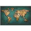 kxcghlsglj Carta Da Parati Poster 3D Parete Di Fondo Della Mappa Del Mondo Incrinata-150 Cm × 105 Cm