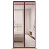 TYSGFA Porta con zanzariera magnetica - Protezione dagli insetti con potenti magneti e nastro magico di facile installazione(Coffee stripes,140X230CM)