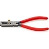 KNIPEX 11 01 160 Pinza spelacavi bonderizzata nera rivestiti in resina sintetica 160 mm