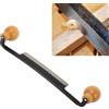 Cocoarm Coltello per la Lavorazione del Legno, Coltello Dritto 8 Pollici, Lama in Acciaio Al Tungsteno, Coltello Barba, Utensile Manuale per Scortecciatura con Doppio Manico in
