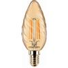 nextradeitalia 10PZ LAMPADA A FILAMENTO LED EPOCA TORTIGLIONE E14 Luce calda 4 W - 400 lumen