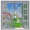 ZZUU Zanzariera per Finestra Magnetica,80x125cm(WxH) Grigio-b,Autoadesiva Traspirante Insect Screen Finestra Zanzariera Finestra,Magnetica Rete Anti Zanzare Chiusura Automatica,Facile Montaggio