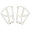 BE-TOOL Cerniere per scarpiere, 228 x 255 mm, in plastica, a due strati, per armadietti, scarpiere, colore bianco (1 paio)