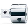 Beta 929/15 - Raccordo con attacco quadro femmina 1 e maschio 3/4 cromato