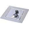 Aqbau® - Porta per ispezione, sportello di revisione, in acciaio inox, con chiave (dimensioni di installazione LxA: 15 x 15 cm)