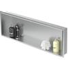 LuxeBath Nicchia a Parete senza Cornice in Acciaio Inossidabile 90x30x10 cm Argento Nicchia da Muro senza Bordo per Bagno Ripiano da Incasso senza Telaio per Doccia Contenitore per Utensili da Bagno