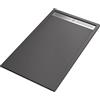 OLIMPO DOCCE - Piatto doccia in marmoresina Grigio Scuro effetto pietra cemento RELAX - 80x170