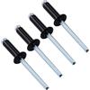 Maozaa 100 rivetti ciechi in alluminio da 3/16 x 3/4, 4,8 x 18 mm, nero