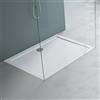 Mai & Mai Piatto Doccia 75x100x4cm, Piatto Doccia Rettangolare Faro2W in Acrilico, Bianco