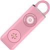 kesurpae Set di difesa portachiavi con allarme di sicurezza Set di difesa personale con portachiavi di sicurezza in ABS piccolo e portatile Accessori per la difesa personale delle donne, rosa
