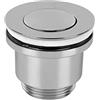 Cofan Valvola Click-Clack | Realizzata in ottone cromato | Filettatura 1 1/4 | Include tappo piccolo da Ø37 mm
