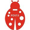 Alubox 08MIAPLCOCCIRO Frontale Intercambiabile per Cassetta Postale MIA con Disegno Coccinella, Rosso