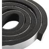 IGTOPS Guarnizione autoadesiva in schiuma, nastro di tenuta in schiuma sigillato, nastro in schiuma, guarnizione per porta, guarnizione per finestra autoadesiva (3 mm x 25 mm x 10 m, Nero-A)