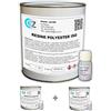 Gwarez Lab 3 m² Tessuto di vetro 300 gr/m² + 2 kg Resina poliestere iso + Catalizzatore