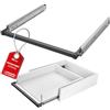 SOTECH VarioSlide Pat. Set completo di guide per cassetti KV2-100-H53-400 EH 400 mm fino a 100 kg, chiusura con una mano, anodizzato nero per cassetti senza frontale fino a 1200 mm di larghezza