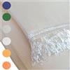 Home Tresor - Tenda Zanzariera per Porta e Finestra con Anelli e Frange Retina da Esterno, 100% Poliestere, cm. 150x250 Tinta Unita (Panna)