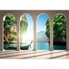murando - Carta da parati Paradiso 350x256 cm Fotomurali in TNT Murale alla moda Decorazione da Muro XXL Poster Gigante Design Carta per Pareti Mare Lago Laguna Paesaggio Tailandia Natura c-C-0455-a-a