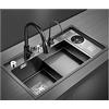 MaxTom Lavello Da Cucina In Acciaio Inox 304 Lavello Da Bar A Vasca Singola Con Lavabicchieri E Rubinetto Installazione Da Incasso O Sottobanco Opzioni Di Pacchetto Multiple (Color : H, S : 82x46x22cm)