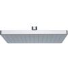 Bernstein Soffione doccia autopulente in ABS - D2517 - effetto pioggia - 25 x 17 cm - cromato o nero opaco, Colore:cromo