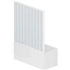 HDcasa Box Vasca a Soffietto dim. 150 cm x H 150 cm in PVC a un lato con anta unica ad Apertura Laterale colore Bianco Arredobagno