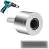 KeyoGoS Pulitore per tubi in rame completamente in metallo, spazzola per la pulizia dei tubi in rame, per trapano da 15 mm e 22 mm, punta per pulire tubi in rame (15 mm)
