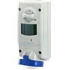 Scame Parre 563.1683 Presa Interbloccata da Parete 2P+T 16A 6H, IP67 con Fuse, Blu