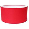 ArG Lighting Paralume Cilindro con Tessuto Cotone, Fatto a Mano, per Lampada da Tavolo, Sospensione, Piantana (40 cm Diametro, 20 cm Altezza, Rosso)
