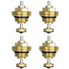 Daaxing Nucleo della valvola di ritorno del collettore di riscaldamento a pavimento M30x1,5, nucleo valvola pin di ritorno in ottone, nucleo valvola pin di ritorno M30x1.5 per attuatore UFH collettore