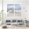 CHBIN Zanzariera Magnetica Finestra 79x120cm(W x H), Magnetica, Chiusura Automatica, Senza Foratura, Rete Fine, Zanzariera per Finestre con Magic Click per Porte, Varie Taglie, Bianco