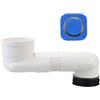 Gralara Flangia per WC sfalsata, flangia per armadio sfalsata in PVC, sostituzione