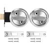 Atyhao Door Lock - Accessori per La Serratura della Porta con Maniglia Ad Anello in Acciaio Inossidabile 304 a Doppia Faccia(#2)