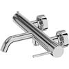 Lavita Orion, rubinetto per vasca da bagno in cromo, rubinetto con doccetta, rubinetto per bagno, design lussuoso