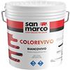 San Marco COLOREVIVO BIANCOVIVO PITTURA SUPERLAVABILE BIANCA PER INTERNI, ALTO PUNTO DI BIANCO, 1 LT