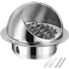 Generico Griglia di Ventilazione Rotonda, Presa d'Aria Muro, Cappa di Ventilazione con Persiana, Copertura per Sfiato In Acciaio Inox per Casa, Bagno, Parete, Sfiato di Scarico(130 mm/5in)