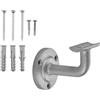 SOTECH 4 staffe per corrimano ROBUST Silver Altezza 68 mm Sporgenza 67,5 mm per corrimano con Ø 45 mm Staffe per ringhiere a muro