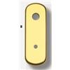 Ghidini PLACCA BOCCHETTA GHIDINI PER PORTA - PORTA BLINDATA OTTONATA GTOL CON FORO PER CILINDRO CON POMOLO