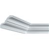 Generico Cornice Decorativa per Soffitti e Pareti in Polistirolo Estruso 10,5x9 cm, Lunghezza 2 Metri, Bianca, Leggera, Stile Liscio Classico, Facile da Montare, per Interni, Controsoffitti e Decorazione Muri