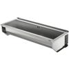 KUNe SOLIDUM 120 - Lavello in acciaio inox per montaggio a parete, dimensioni esterne 128 x 47 x 28 cm (larghezza x profondità x altezza) cm