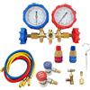 iFutniew Set di manometri per collettore refrigerante Strumento di condizionamento d'aria per R410A R32 R134A Accessori di ricambio per utensili di refrigerazione per aria condizionata