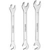 QUARKZMAN Set Chiave Aperta Super Sottile 5/6/7mm Metrica Chiave Doppia Aperta In Acciaio Inossidabile 30Cr13 Con Estremità Aperta A 15° E 75° Per Riparazioni Auto E Progetti Domestici