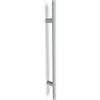 Oppali Tappetino bianco Acciaio Inossidabile 304 Materiale di alta qualità Maniglia per Porta Entrata | Diametro Manico 30mm | Rotondo T-Bar | 80cm Lunghezza totale